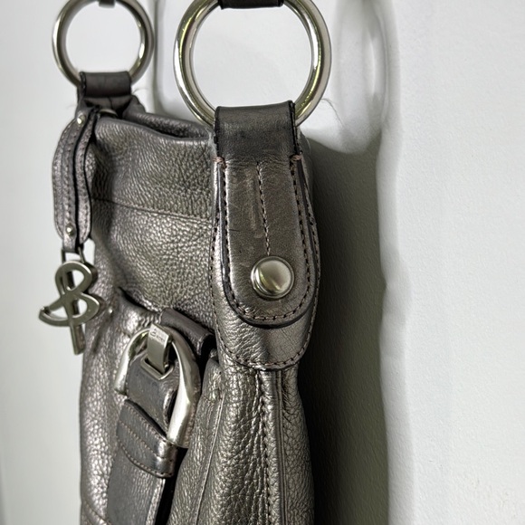 B. Makowsky Silver Crossbody Bag with Adjustable Strap - Picture 10 of 16